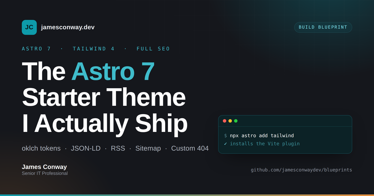 Astro 7 Starter Theme Blueprint